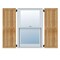 Ekena Millwork Framed Board-n-Batten Shutters, Rough Sawn Western Red Cedar, 16 1/8W x 42H, PR RBF06S16X042RWR - alternate 1